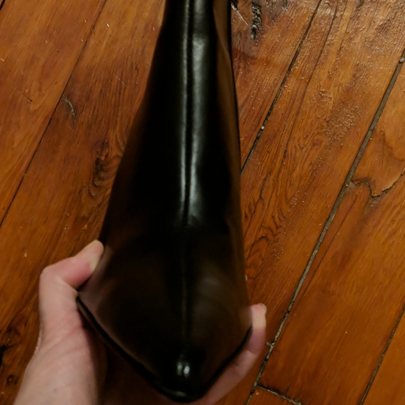Colin Stuart Tall black leather boots, sz 7.5 - Picture 9 of 11